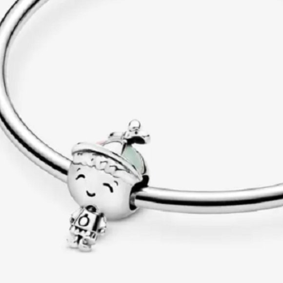 Pandora PROPELLER HAT LITTLE BOY 798015ENMX Silver Multicolor New Charm - Picture 16 of 16